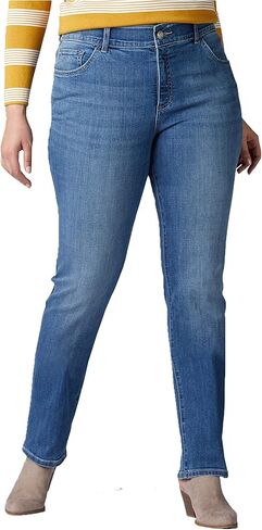 Lee Women's Plus Size Ultra Lux Comfort with Flex Motion Straight Leg Jean in Kuwait