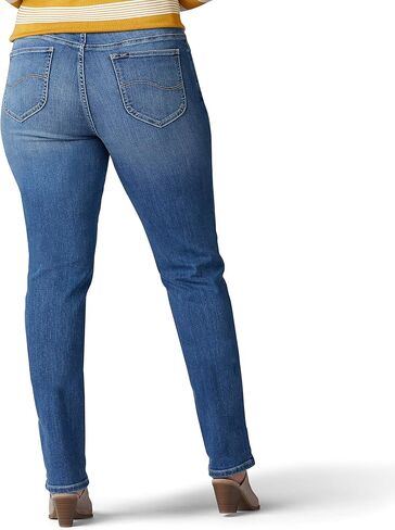 Lee Women's Plus Size Ultra Lux Comfort with Flex Motion Straight Leg Jean in Kuwait