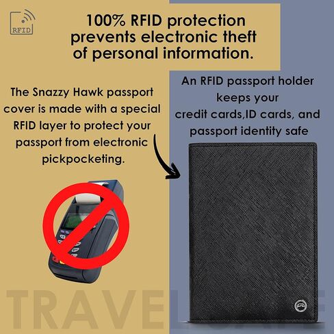2 Passport Holder - Travel Essentials, RFID Blocking Wallet Credit Card Organiser, Plain Accessories Slim Cover For Men Women… in Saudi Arabia