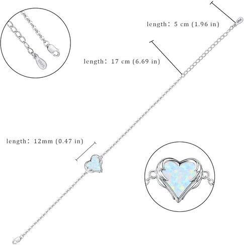 أساور الحيوانات 925 الفضة الاسترليني السلحفاة / نجم البحر / الخنفساء / الثعلب / الفيل سوار حجر القمر / الطحلب العقيق سوار هيبوالرجينيك مجوهرات هدية للنساء الفتيات أمي عيد ميلاد عيد الميلاد in Kuwait