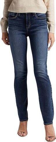 شركة Silver Jeans Co. بنطال جينز Avery عالي الارتفاع للنساء ذو ​​قصة متعرجة وساق مستقيمة - Legacy in Kuwait