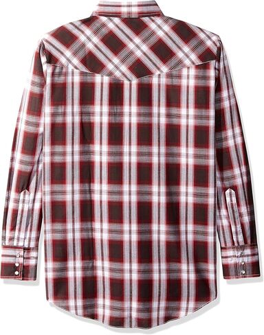 ELY CATTLEMAN Men's Long Sleeve Plaid Western Shirt in Kuwait