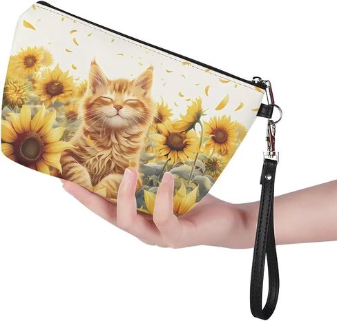 Customized Pattern Women Wristlet Cosmetic Bag Travel Makeup Case Organizer Toiletry Kit Bag in Kuwait