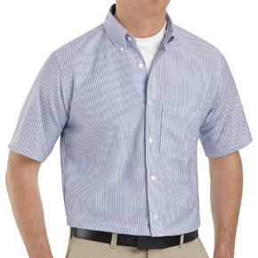 Red Kap Men's Executive Oxford Dress Shirt, Short Sleeve