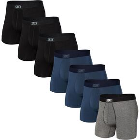 Saxx Undewear Co. Men's Ultra Soft Boxer Briefs Core 7 Pack with Built-in Pouch Support