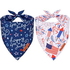 ADOGGYGO Floral Dog Bandana, Red Yellow Rose Pet Scarf, Adjustable Fit Flower Bandanas for Medium Large Dogs Pets (Large)