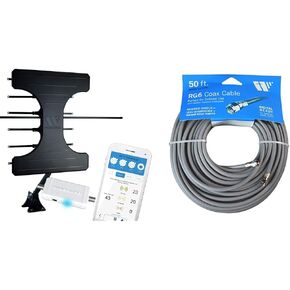 Winegard Elite Pro Outdoor VHF/UHF HDTV Antenna & LNA-200 Boost XT HDTV Preamplifier, TV Antenna Amplifier Signal Booster, HD Digital VHF UHF Amplifier