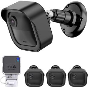 Blink Outdoor Camera Mount for Blink Outdoor 4/2K+/3rd Gen (3 Pack, Black) | 360° Adjustable, Weather-Resistant, Wall Mount Bracket with Blink Sync Module Mount, for Blink Outdoor Camera Security System in Saudi Arabia