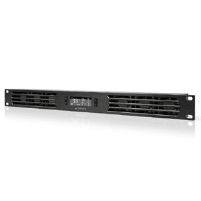 AC Infinity CLOUDPLATE T1-N, Rack Mount Fan Panel 1U, Intake Airflow, for Cooling AV, Home Theater, Network 19" Racks