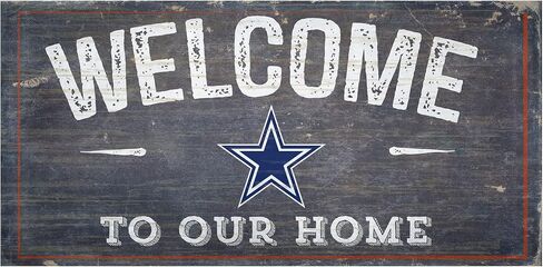 Dallas Cowboys 6" x 12" Welcome To Our Home Sign in Saudi Arabia