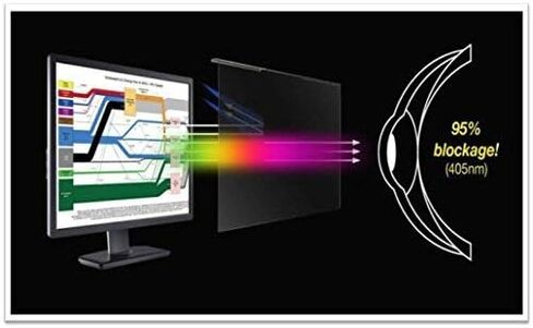 VizoBlueX 23-24 inch Anti-Blue Light Filter for Computer Monitor. Screen Protector Panel 21.5" x13.0 Blocks Blue Light for LCD TV PC iMac 24 Retina in Kuwait