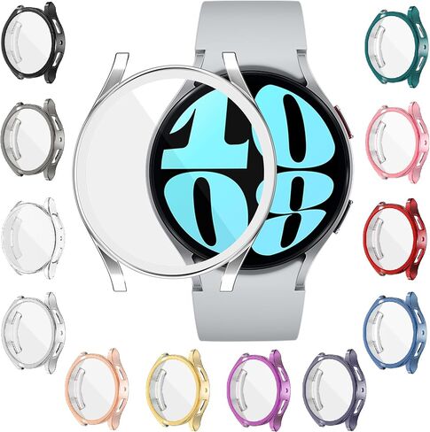 [12 حزمة] متوافق مع واقي شاشة Samsung Galaxy Watch 5/4 40 مم، غطاء حماية كامل من مادة TPU الناعمة من YUVIKE، غطاء حماية مضاد للخدش للنساء والرجال 40 مم in Kuwait