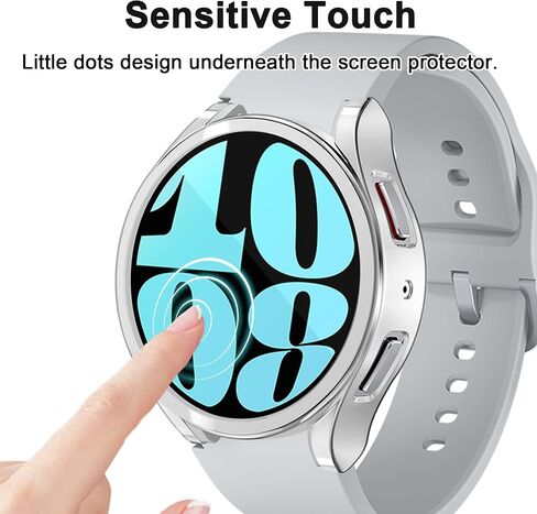 [12 حزمة] متوافق مع واقي شاشة Samsung Galaxy Watch 5/4 40 مم، غطاء حماية كامل من مادة TPU الناعمة من YUVIKE، غطاء حماية مضاد للخدش للنساء والرجال 40 مم in Kuwait