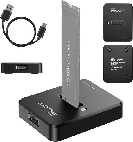 M.2 NVMe SATA to USB C Dock 10Gbps SSD Reader M2 External Adapter in Kuwait