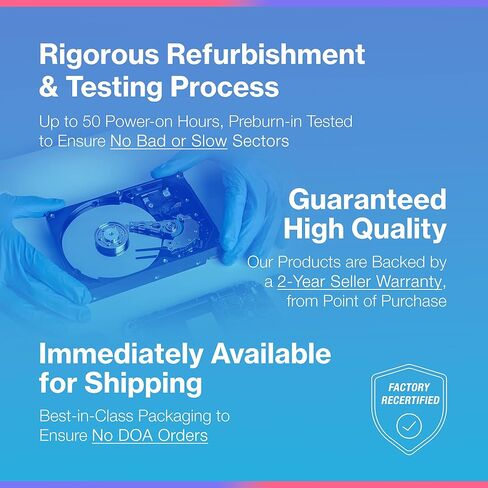 HGST Ultrastar He10 | HUH721010ALE600 (0F27452) | Power Disable | 10TB SATA 6.0Gb/s 7200 RPM 256MB Cache 3.5in HDD | 512e | Enterprise Hard Drive (Renewed) in Saudi Arabia