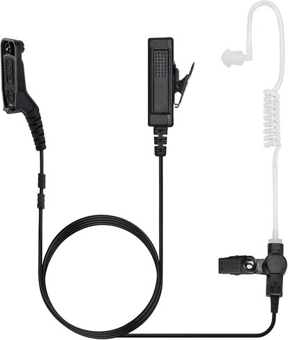 Motorola XPR 3500e Earpiece,XPR 3300e XPR3500 XPR3000 XPR3300 Walkie Talkie Compatible with Motorola XPR 3300 3500 3300e 3500e Two Way Radio Headset with Mic PTT Surveillance Headphone in Kuwait