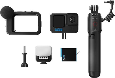 حزمة ملحقات GoPro HERO11 باللون الأسود - تتضمن بطارية إندورو إضافية (إجمالي 2)، والمعالج (مقبض اليد العائمة)، وحزام الرأس + مشبك سريع، وحقيبة حمل in Kuwait