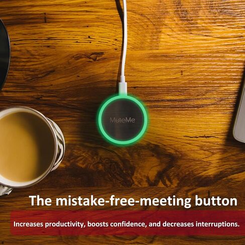 MuteMe - Illuminated Capacitive Touch Mute Button for Zoom, Teams, Google Meet & More (As Seen on Shark Tank)! Free Windows / Mac Software Required To Use MuteMe. in Kuwait
