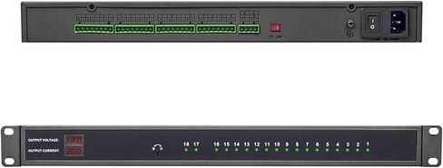 DC 16 Channel VBR CCTV 12V 20A Distributed Power Supply Rack Mount, PTC Reset Fuse,（UPS） Uninterruptible Power Supply System Function，Adjustable Output Voltage，for Security Cameras, DVR，NVR in Kuwait