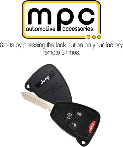 MPC Remote Start Kit Compatible with Jeep Wrangler 2007-2018 || 100% Plug n Play || Key-to-Start || Use Your OEM Key Fob || 15 Minute Install || USA Tech Support in Kuwait