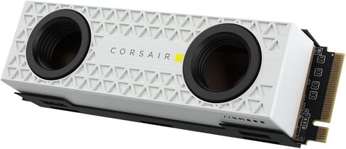 Corsair MP600 PRO XT 8TB Gen4 PCIe x4 NVMe M.2 SSD - قراءة تسلسلية تصل إلى 7000 ميجابايت/ثانية وسرعات كتابة 6100 ميجابايت/ثانية، TLC NAND عالية الكثافة، موزع حرارة من الألومنيوم، عامل الشكل M.2 2280 - أسود in Kuwait