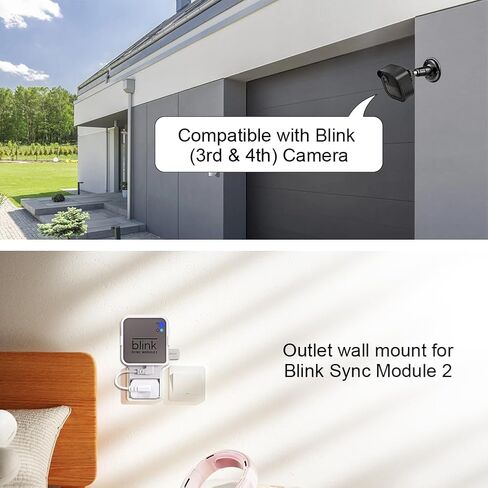 Blink Outdoor Camera Mount for Blink Outdoor 4/2K+/3rd Gen (3 Pack, Black) | 360° Adjustable, Weather-Resistant, Wall Mount Bracket with Blink Sync Module Mount, for Blink Outdoor Camera Security System in Saudi Arabia