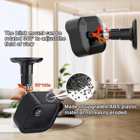 Blink Outdoor Camera Mount for Blink Outdoor 4/2K+/3rd Gen (3 Pack, Black) | 360° Adjustable, Weather-Resistant, Wall Mount Bracket with Blink Sync Module Mount, for Blink Outdoor Camera Security System in Saudi Arabia