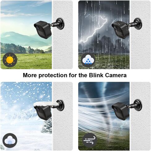 Blink Outdoor Camera Mount for Blink Outdoor 4/2K+/3rd Gen (3 Pack, Black) | 360° Adjustable, Weather-Resistant, Wall Mount Bracket with Blink Sync Module Mount, for Blink Outdoor Camera Security System in Saudi Arabia