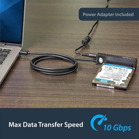 StarTech.com USB-C to VGA Adapter - Black - 1080p - Video Converter For Your MacBook Pro - USB C to VGA Display Dongle - Type-C to VGA Converter (CDP2VGA) in Saudi Arabia