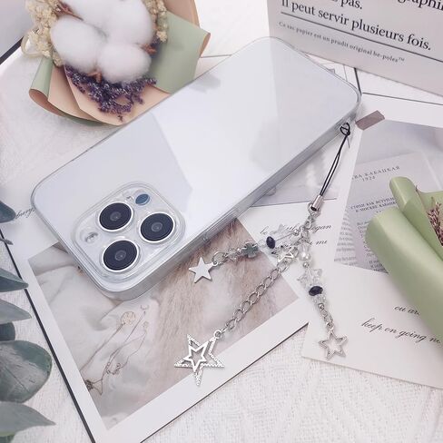 cioatu 1-4PCS Cute Phone Charms Aesthetic Y2K Cell Phone Charms Strap Pink Strawberry Butterfly Star PhoneCharm Y2K Accessories for Bag Keychain Airpods Camera Pendants Decor in Saudi Arabia