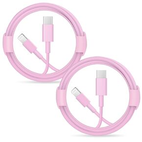 ROMITAZ iPhone Charger Cord Lightning Cable Type C Charger Fast Charging 2-Pack iPhone Fast Charger USB C (6.6Ft) Compatible with iPhone14/14 Pro/14 Pro Max/13/13pro/12/12 Pro/12 Pro Max/iPad