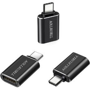 4 عبوات [USB C إلى USB] و[USB إلى USB C] [غلاف من الألومنيوم] نقل بيانات فائق السرعة وشحن سريع لأجهزة iPhone/PC/Samsung/iPad/Laptop/MacBook/إلخ باللون الأسود