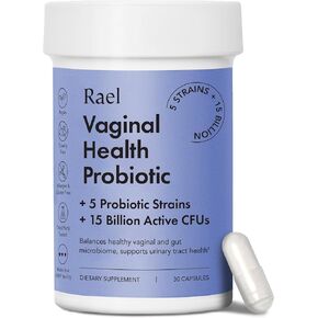 Rael Probiotics for Women - Supplements, Digestive Enzymes, Prebiotics, pH Balance, Vaginal Odor & Flora, Urinary Tract & Gut Health (30 Day Supply)