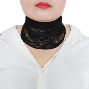 2 Pack Trach Covers for Tracheostomy Tube Holder Dust- Proof Shield Neck Trachea Cover Lace Neck Stoma Cover