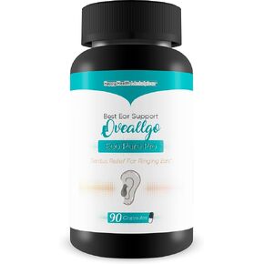 Best Ear Support Oveallgo Eco Pure Pro - Our Best Tinnitus Relief for Ringing Ears - Ear Health Tinnitus Supplements - Clear Tinnitus Pills - Help Stop Ringing in the Ears - Ringing in the Ears Relief