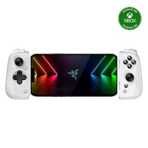 Razer Kishi V2 Mobile Gaming Controller for iPhone (Lightning) Xbox Edition: Console Quality Controls - Universal Fit - Stream PC & Xbox Games - Free Nexus App - 1 Month Xbox Game Pass Incl. - White