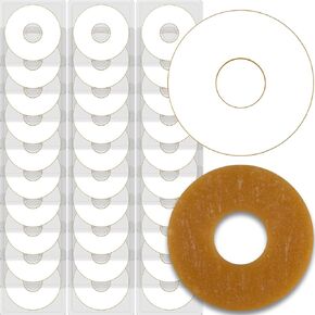 30 Pcs Adaptable Ostomy Barrier Rings, 3mm Thick Moldable Hydrocolloid Skin Extenders for Better Seal and Skin Barrier. Essential Ostomy Bag Supplies for Comfort and Protection