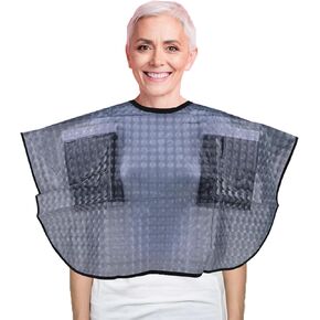 Waterproof Post Surgery Shower Cape Cover Mastectomy Chest Shoulder Arm Shower Protection with Drain Pockets