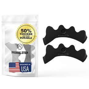 Toe Separators - 50% Thicker & More Durable - Correct Foot and Bunion Pain, Plantar Fasciitis - Dr. Recommended Toe Straightener to Improve Mobility - Stretches to Fit (Size Large)
