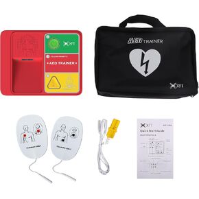 AED Trainer, XFT Compact AED Training Kit CPR Equipment Training Device Automatic External Defibrillator Simulator, AED Trainer Ultra 1 for First Aid Trainee Beginner 2024 New Version(XFT-120N)