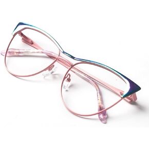 Blue Blockers Glasses for Women, Bluelight Glasses with Cat Eye Frame for Style, Comfort, Eye Strain Relief