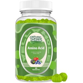 EAA Gummies, Essential Amino Acids Gummies, Aminos - Essential Amino Acids Supplement for Energy Support, EAA* Supplements, Amino Acid Gummies - 30 Servings, Mixed Berry