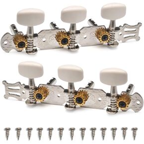 SAPHUE A set of 1R1L Gold Classical Guitar Tuning Pegs Keys Tuners Machine Heads