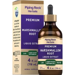 Piping Rock Marshmallow Root Tincture | 4 Fl Oz | Liquid Extract | Alcohol Free, Vegetarian | Non-GMO, Gluten Free