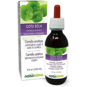Naturalma Gotu kola (Centella asiatica) herb Alcohol-free Tincture - 6.76 fl oz Liquid extract in drops - Herbal supplement - Vegan