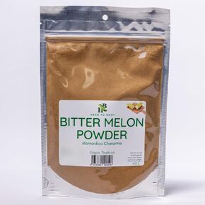 Herb To Body Bitter Melon Powder 4oz - Pure Bitter Melon Powder for Culinary Enjoyment - Authentic and Premium Quality Ingredient