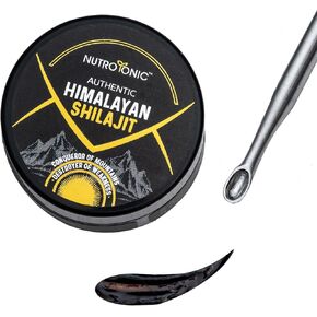 NUTROTONIC Authentic Himalayan SHILAJIT | Wild Crafted Strictly from Above +17000 FT | 60 Days Sun Dried | Organic Most Potent Premium Resin | 3rd Paty Lab Tested| Fulvic & Humic Acid | 5G Resin