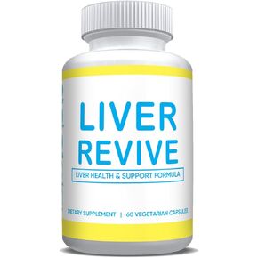 Liver Revive Natural Detox, Cleanse & Support Formula Repair w/Artichoke, Milk Thistle, Dandelion Root, Beetroot, Milk Thistle Liver Defense Supplement Healthy Liver Function 60 Vegetarian Capsules