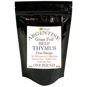 CurEase Argentine Beef Thymus Powder - Grass Fed & Finished - Pound 1 LB