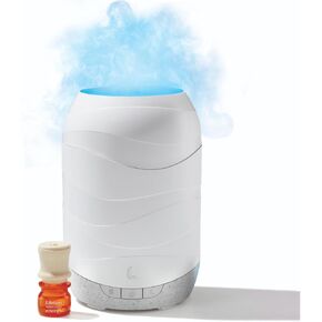 Lifelines 200 ML Waves Ultrasonic Diffuser for Essential Oils, Features Cascading Mist & Colored Lights, Lifelines Citrus Grove Essential Oil Blend 3 ML Included